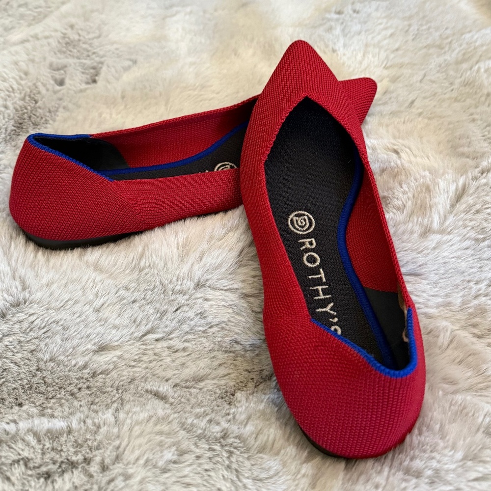 Rothy’s The Point Shoes - size 7 in Chili (discontinued color)